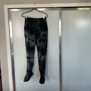 Feejays  Black Tie-Dye Jogging Pants Size Medium
